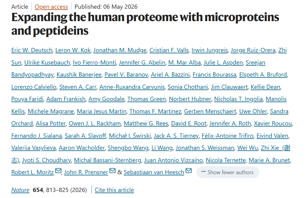 Expanding the human proteome with microproteins and peptideins