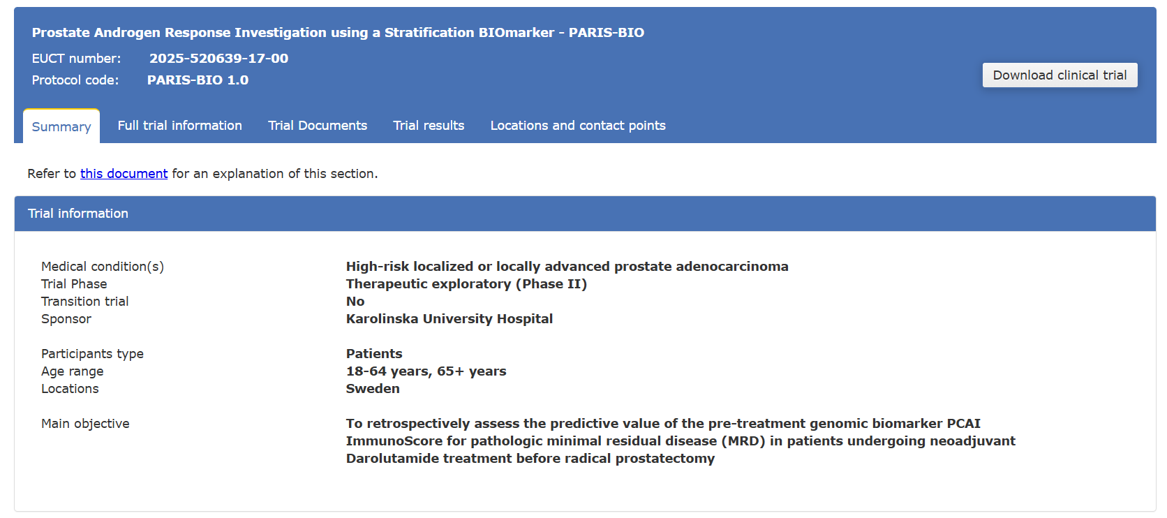 OHMX.bio Joins PARIS-BIO_A phase II clinical study using RNA sequencing to predict treatment response in high-risk prostate cancer